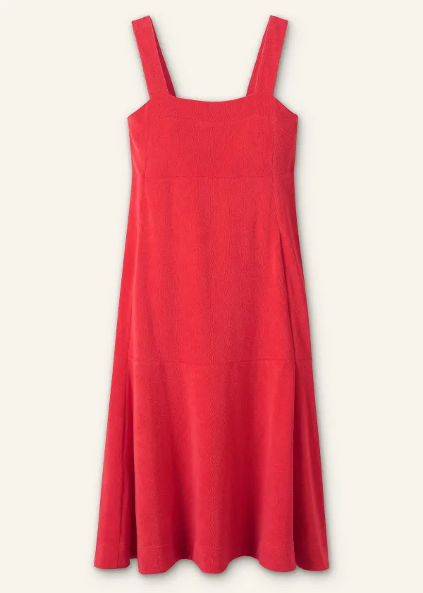 ME+EM Towelling Sleeveless Midi Dress | Women Midi Dresses