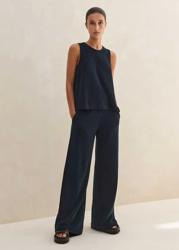 ME+EM Towelling Wide-Leg Trouser | Women Wide-Leg Trousers