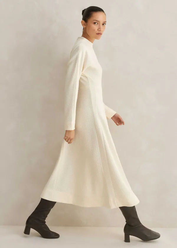 travel_tailoring_batwing_sleeve_midi_dress_3.webp ME+EM Travel Tailoring Batwing Sleeve Midi Dress | Women Midi Dresses