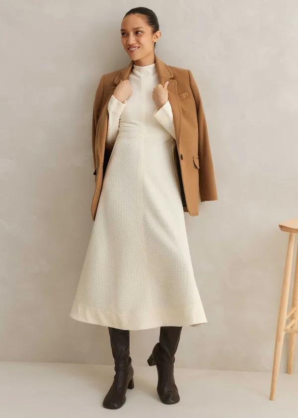 travel_tailoring_batwing_sleeve_midi_dress_4.webp ME+EM Travel Tailoring Batwing Sleeve Midi Dress | Women Midi Dresses