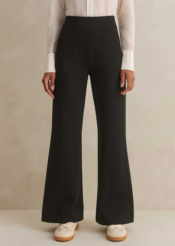 ME+EM Travel Tailoring Kick Flare Short Trouser | Women Travel Tailoring