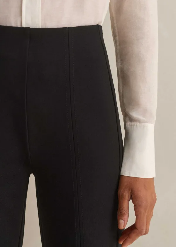 travel_tailoring_kick_flare_short_trouser_3.webp ME+EM Travel Tailoring Kick Flare Short Trouser | Women Travel Tailoring