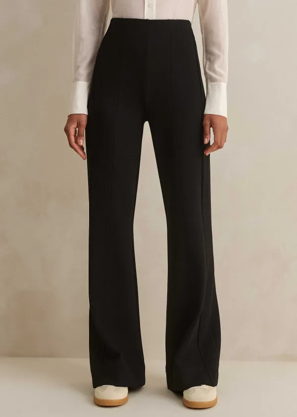 ME+EM Travel Tailoring Kick Flare Trouser | Women Travel Tailoring