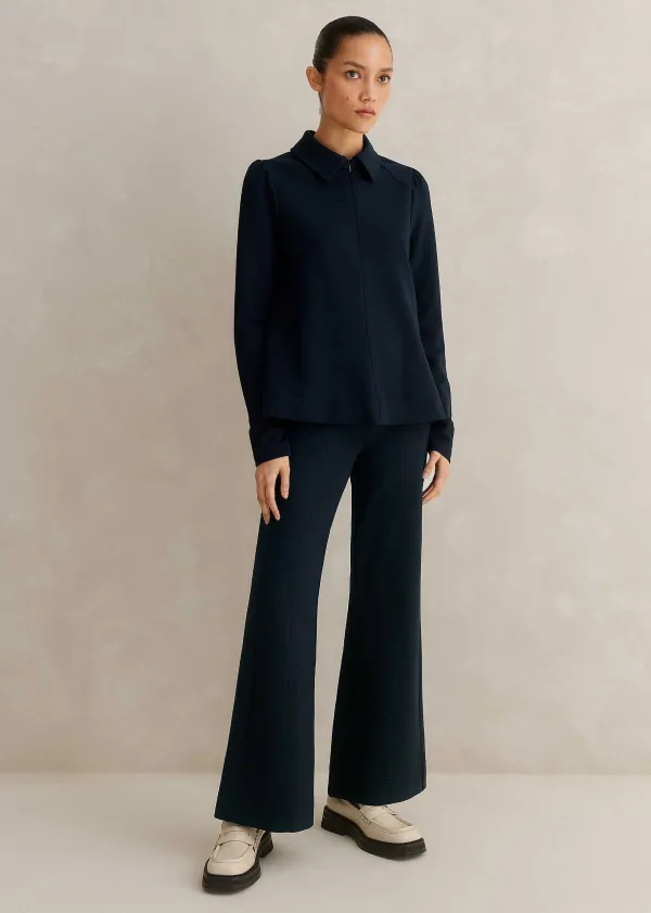 ME+EM Travel Tailoring Kick Flare Trouser + Swing Top Co-Ord | Women Suits And Co-Ords