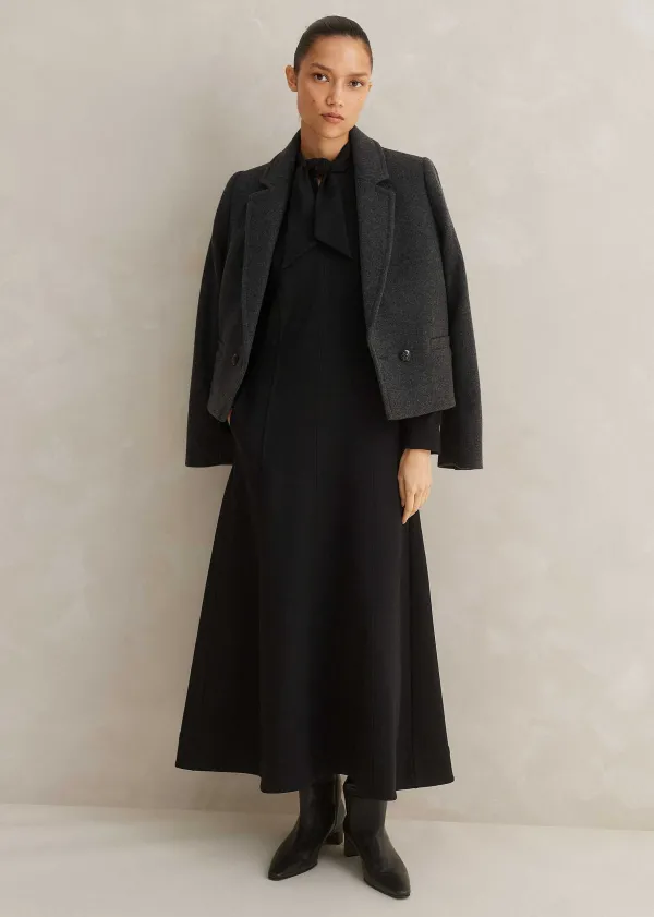 ME+EM Travel Tailoring Necktie Maxi Dress | Women Maxi Dresses