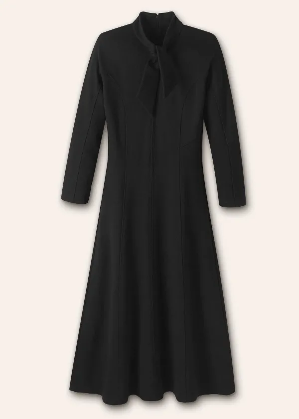 ME+EM Travel Tailoring Necktie Maxi Dress | Women Maxi Dresses