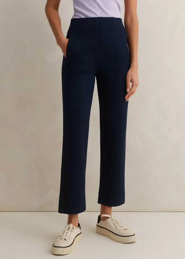 ME+EM Travel Tailoring Pull On Slim Crop Trouser | Women Slim Trousers