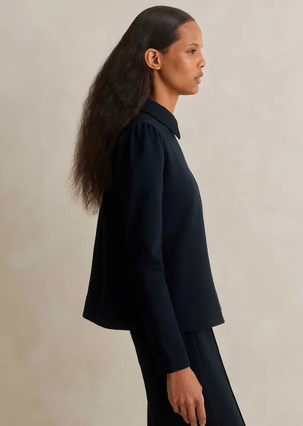 travel_tailoring_shirt_collar_swing_top_5-1.webp ME+EM Travel Tailoring Shirt Collar Swing Top | Women Sweatshirts & Long Sleeve Tops