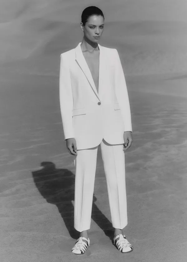 ME+EM Tux Slim Crop Trouser Suit | Women Occasionwear