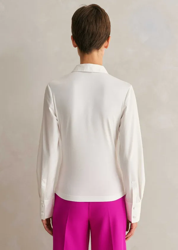 tuxedo_layering_shirt__tie_6.webp ME+EM Tuxedo Layering Shirt + Tie | Women Shirts