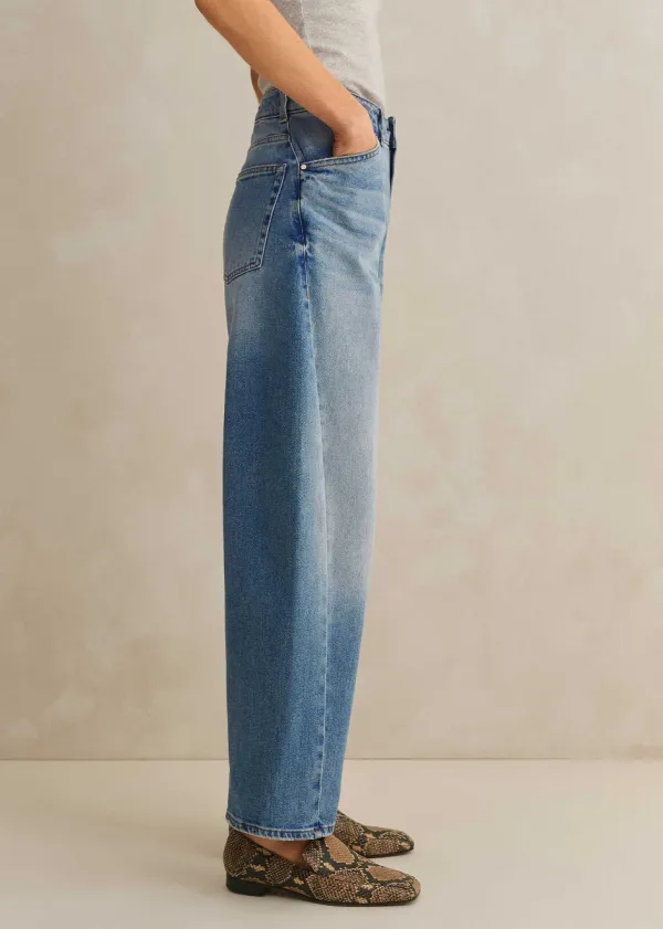ME+EM Twisted Seam Jean | Women Tapered Trousers