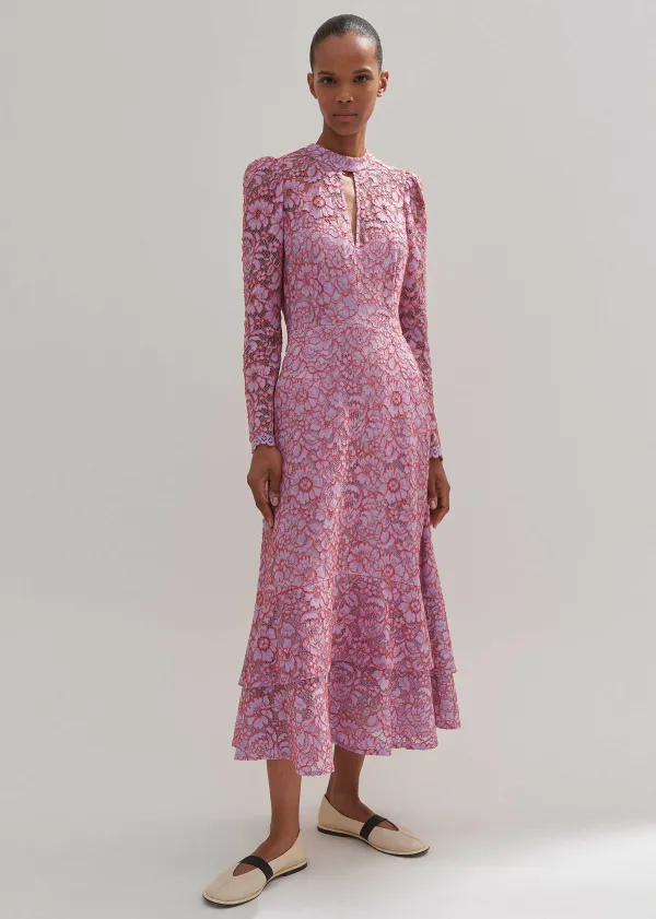 twotone_lace_midi_dress_2.webp ME+EM Two-Tone Lace Midi Dress | Women Midi Dresses