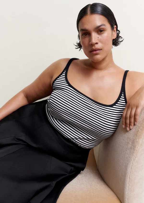ultimate_stripe_rib_cami_3.webp ME+EM Ultimate Stripe Rib Cami | Women T-Shirts