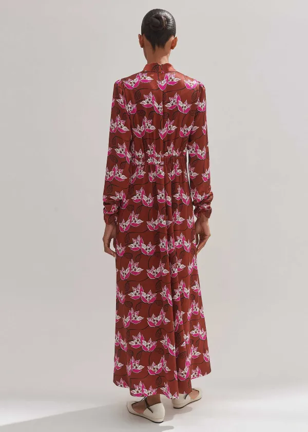 ME+EM Waterlily Print Maxi Dress + Belt | Women Maxi Dresses