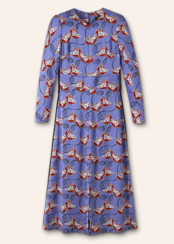 waterlily_print_midi_dress_3.webp ME+EM Waterlily Print Midi Dress | Women Midi Dresses
