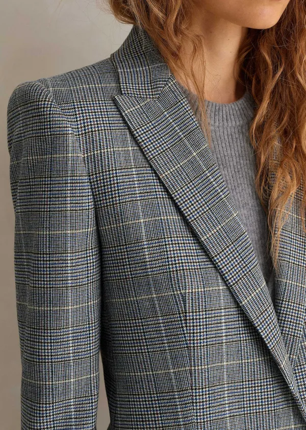wool_check_boyfriend_blazer_5.webp ME+EM Wool Check Boyfriend Blazer | Women Blazers