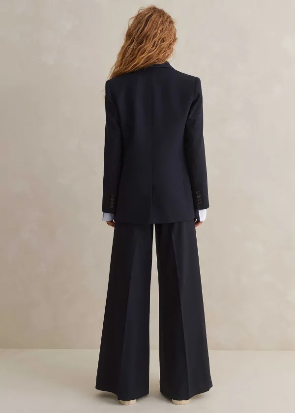 ME+EM Wool-Blend Exaggerated Flare Trouser Suit | Women Suits And Co-Ords