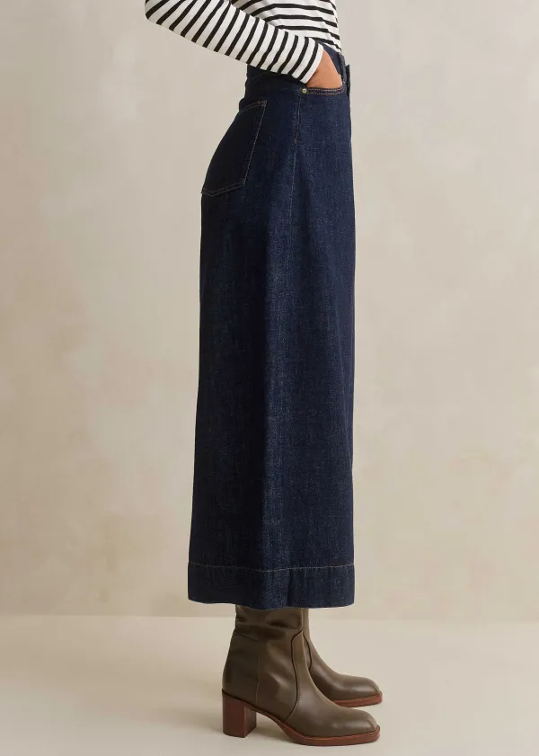 ME+EM Worn In Culotte Jean | Women Wide-Leg Trousers