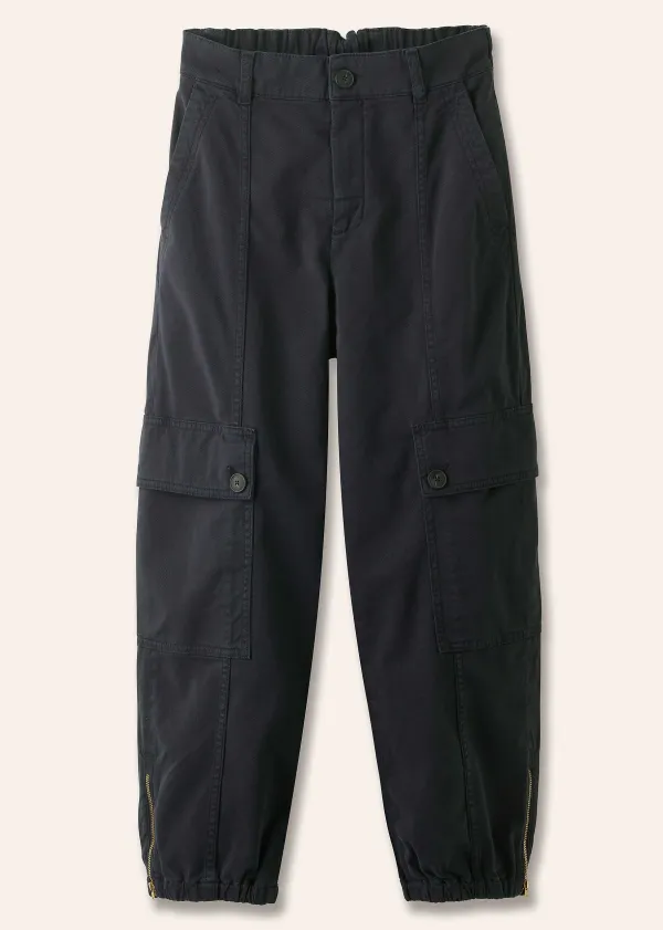 ME+EM Zip Detail Crop Cargo Jogger | Women Joggers